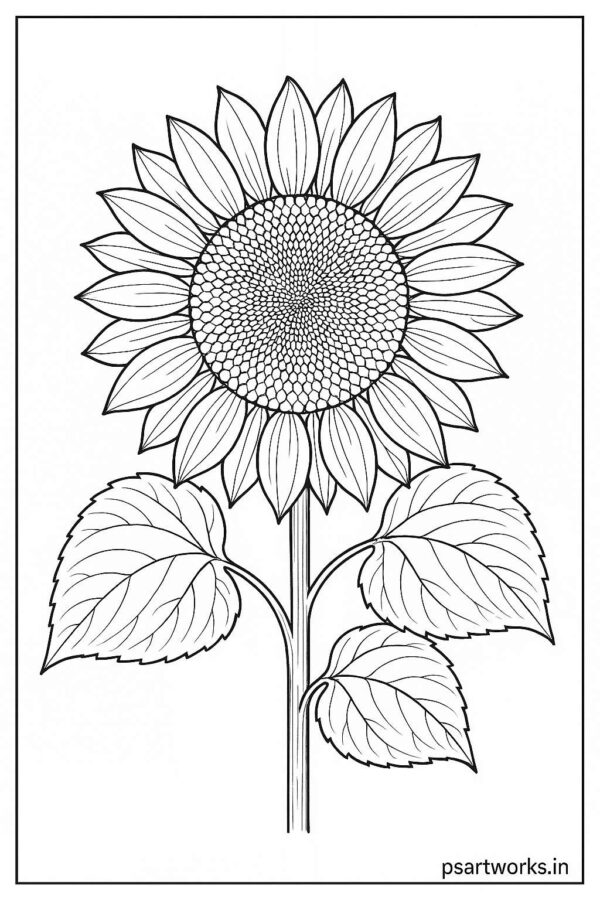 Floral coloring pages