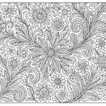 Floral design coloring pages for Adults