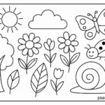 Flowers And Trees Coloring Pages