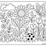 Flowers And Trees Coloring Pages