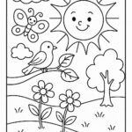 Flowers And Trees Coloring Pages