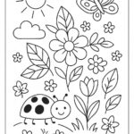 Flowers And Trees Coloring Pages