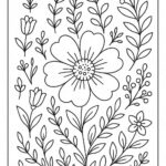 Flowers And Trees Coloring Pages