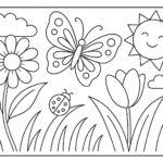 Flowers And Trees Coloring Pages