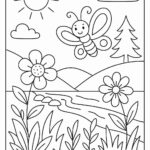 Flowers And Trees Coloring Pages