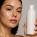 High-end beauty close-up and sharp focus with shallow depth of field