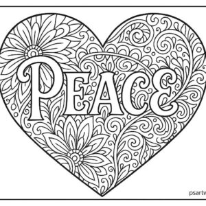 Heart coloring pages