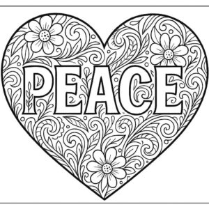 Heart coloring pages