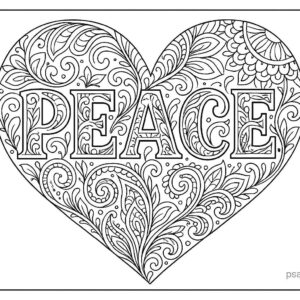 Heart coloring pages
