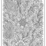 Indian Woman Art Coloring Page