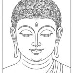 Lord Buddha coloring pages for Adults