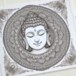 Lord Buddha coloring pages for Adults