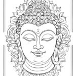 Lord Buddha coloring pages for Adults