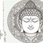 Lord Buddha coloring pages for Adults