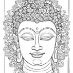 Lord Buddha coloring pages for Adults