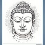 Lord Buddha coloring pages for Adults