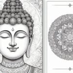 Lord Buddha coloring pages for Adults