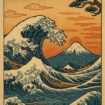 Japanese Vintage art painting