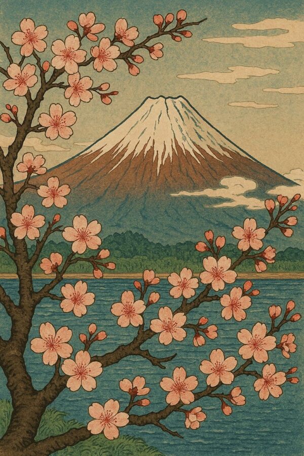 Japanese Vintage art painting