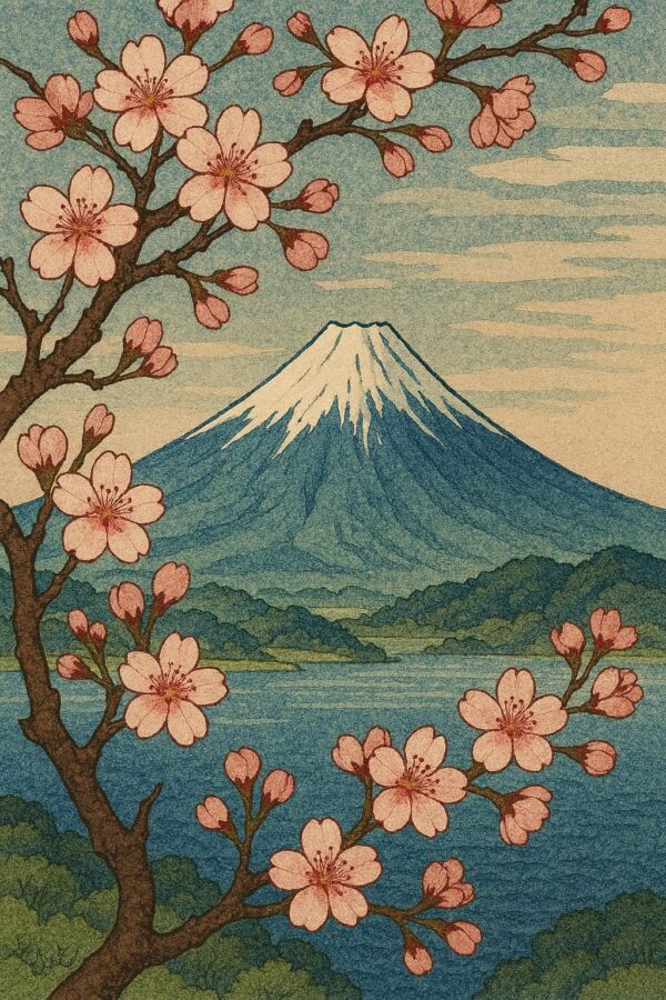 Japanese Vintage art painting