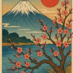 Japanese Vintage art painting