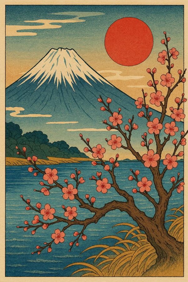 Japanese Vintage art painting