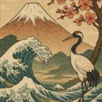 Japanese Vintage art painting