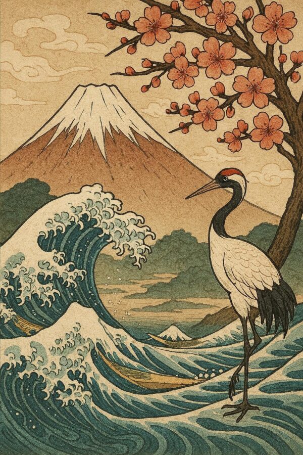 Japanese Vintage art painting