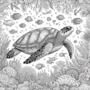 Sea Animal Coloring Pages For Kids