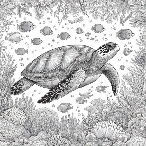 Sea Animal Coloring Pages For Kids