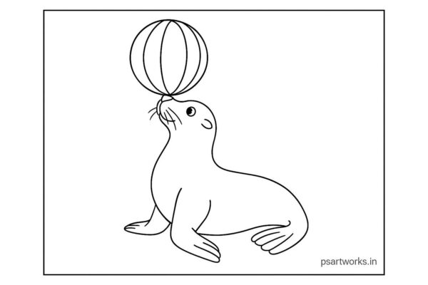 Sea Animal Coloring Pages For Kids