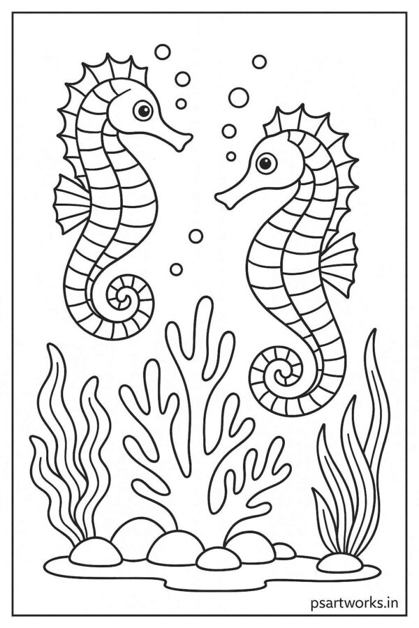 Sea Animal Coloring Pages For Kids