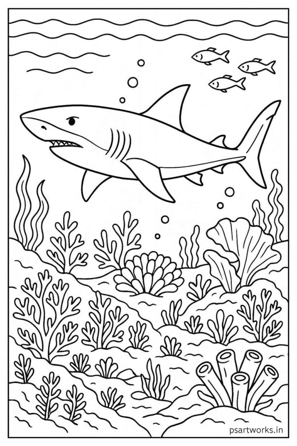 Sea Animal Coloring Pages For Kids