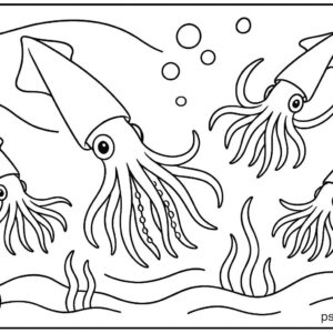 Sea Animal Coloring Pages For Kids
