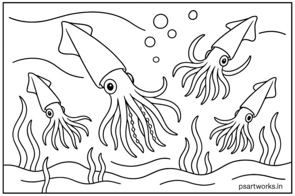 Sea Animal Coloring Pages For Kids