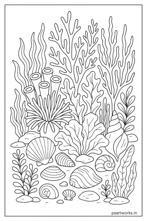 Sea Animal Coloring Pages For Kids