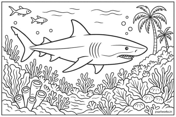 Sea Animal Coloring Pages For Kids