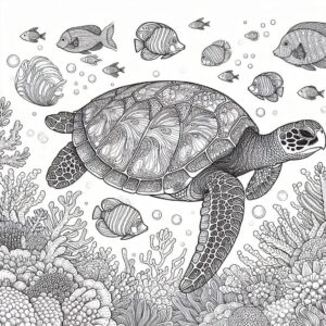 Sea Animal Coloring Pages For Kids
