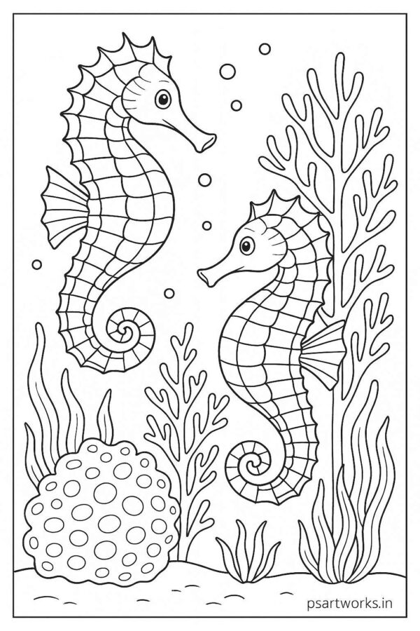 Sea Animal Coloring Pages For Kids