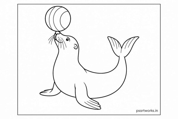 Sea Animal Coloring Pages For Kids