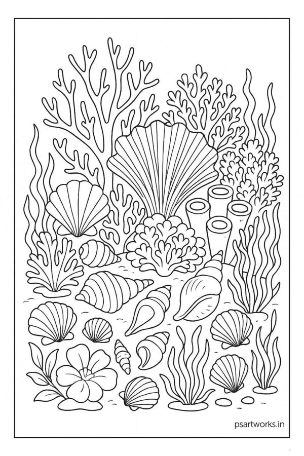 Sea Animal Coloring Pages For Kids