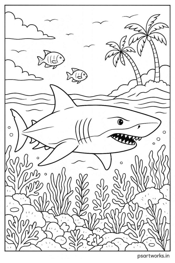 Sea Animal Coloring Pages For Kids