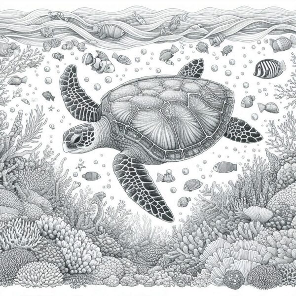 Sea Animal Coloring Pages For Kids