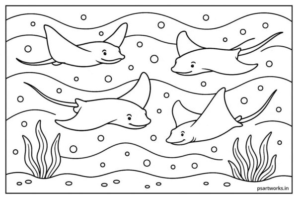 Sea Animal Coloring Pages For Kids