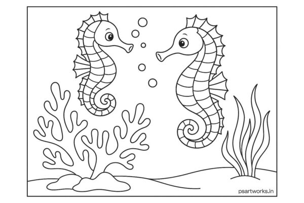 Sea Animal Coloring Pages For Kids