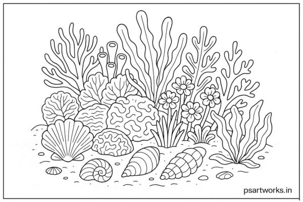 Sea Animal Coloring Pages For Kids