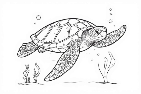Sea Animal Coloring Pages For Kids
