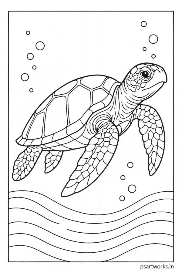 Sea Animal Coloring Pages For Kids