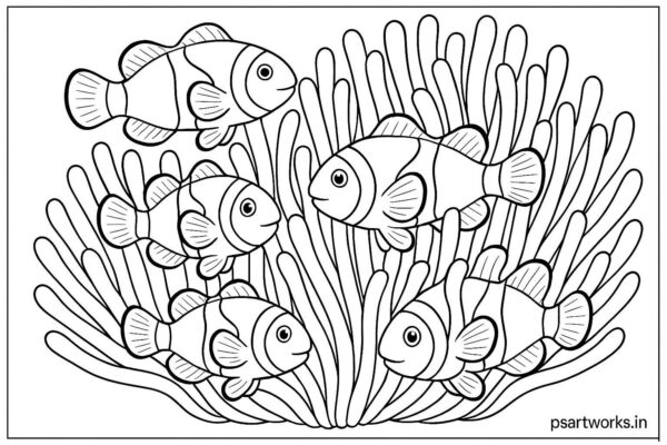 Sea Animal Coloring Pages For Kids