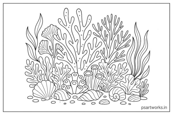 Sea Animal Coloring Pages For Kids